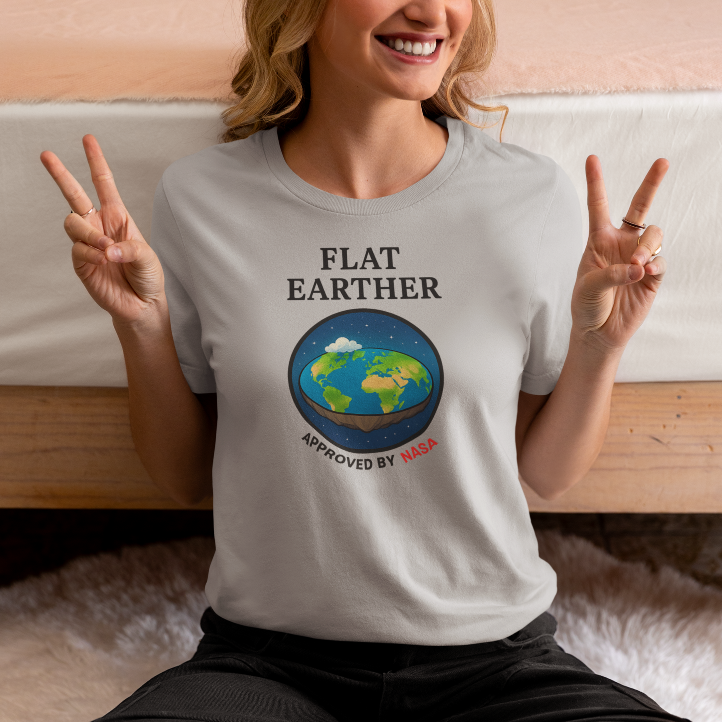 Flat Earther T-Shirt | Funny Conspiracy Theory Tee, Unisex Humorous Gift