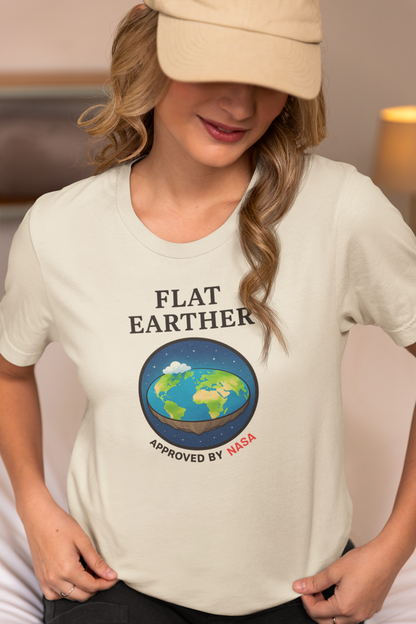 Flat Earther T-Shirt | Funny Conspiracy Theory Tee, Unisex Humorous Gift
