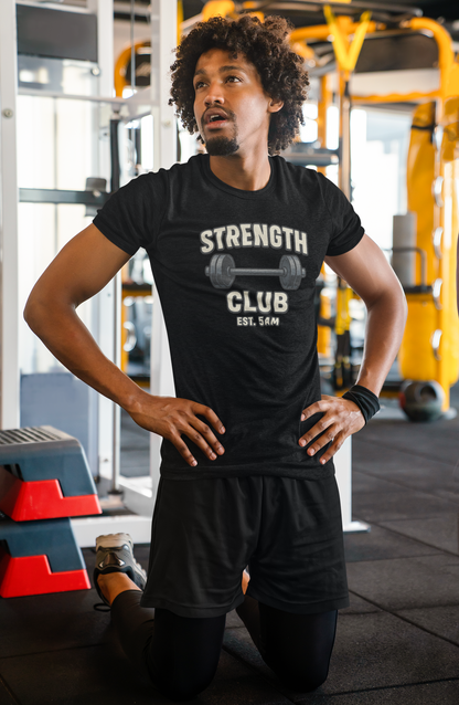 Strength Club Moisture-Wicking Tee | Unisex Gym Apparel & Fitness Gift
