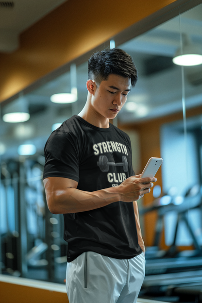 Strength Club Moisture-Wicking Tee | Unisex Gym Apparel & Fitness Gift