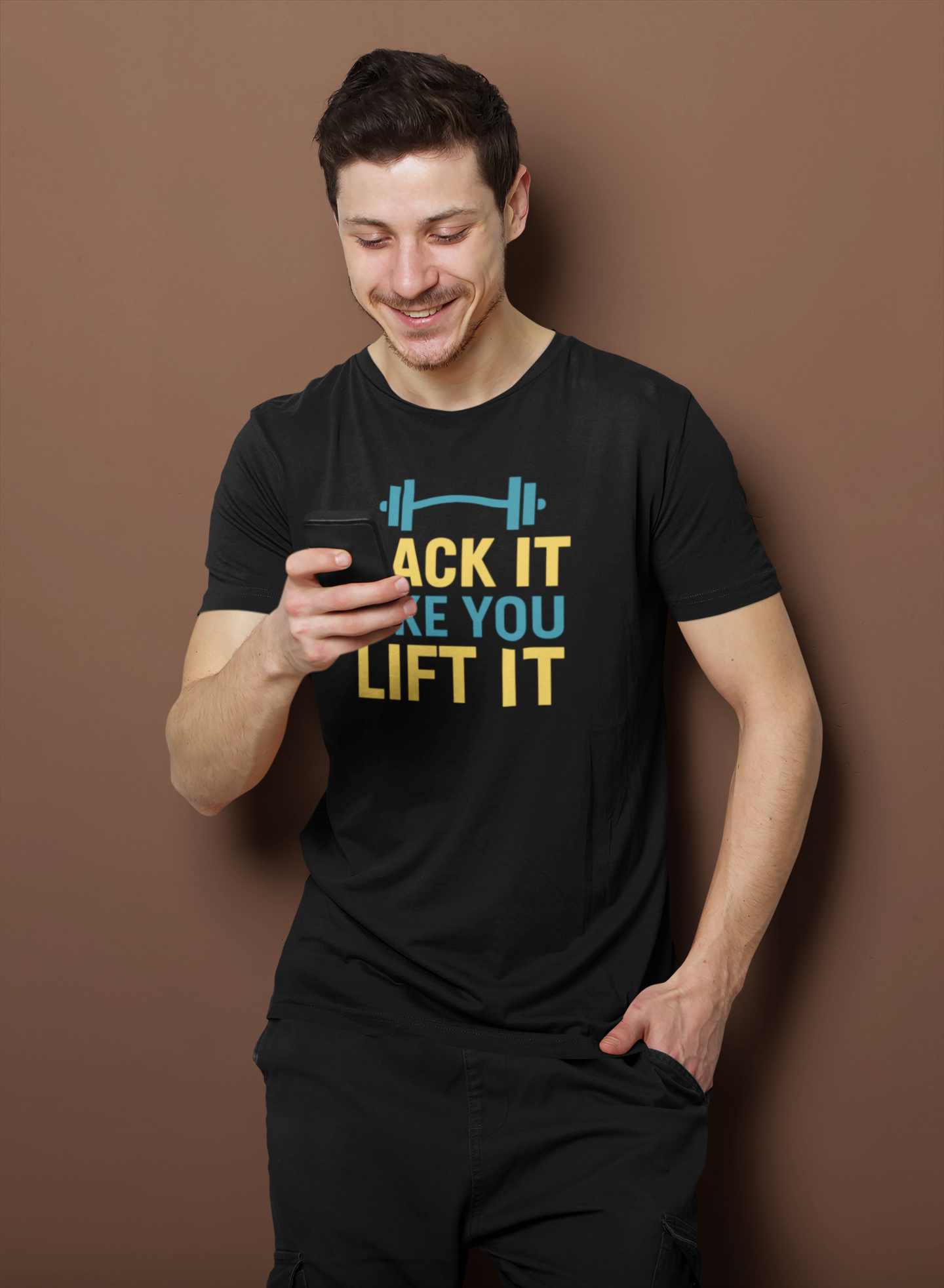 Rack It Like You Lift It T-Shirt | Funny Gym Apparel & Workout Motivation Gift
