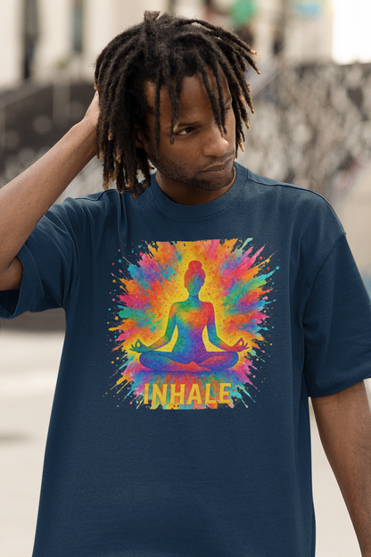 "Inhale" Meditation Tee | Yoga & Wellness Gift, Spiritual Apparel