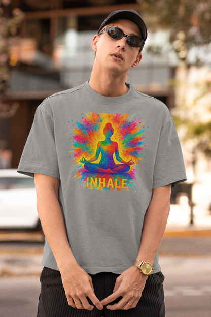 "Inhale" Meditation Tee | Yoga & Wellness Gift, Spiritual Apparel