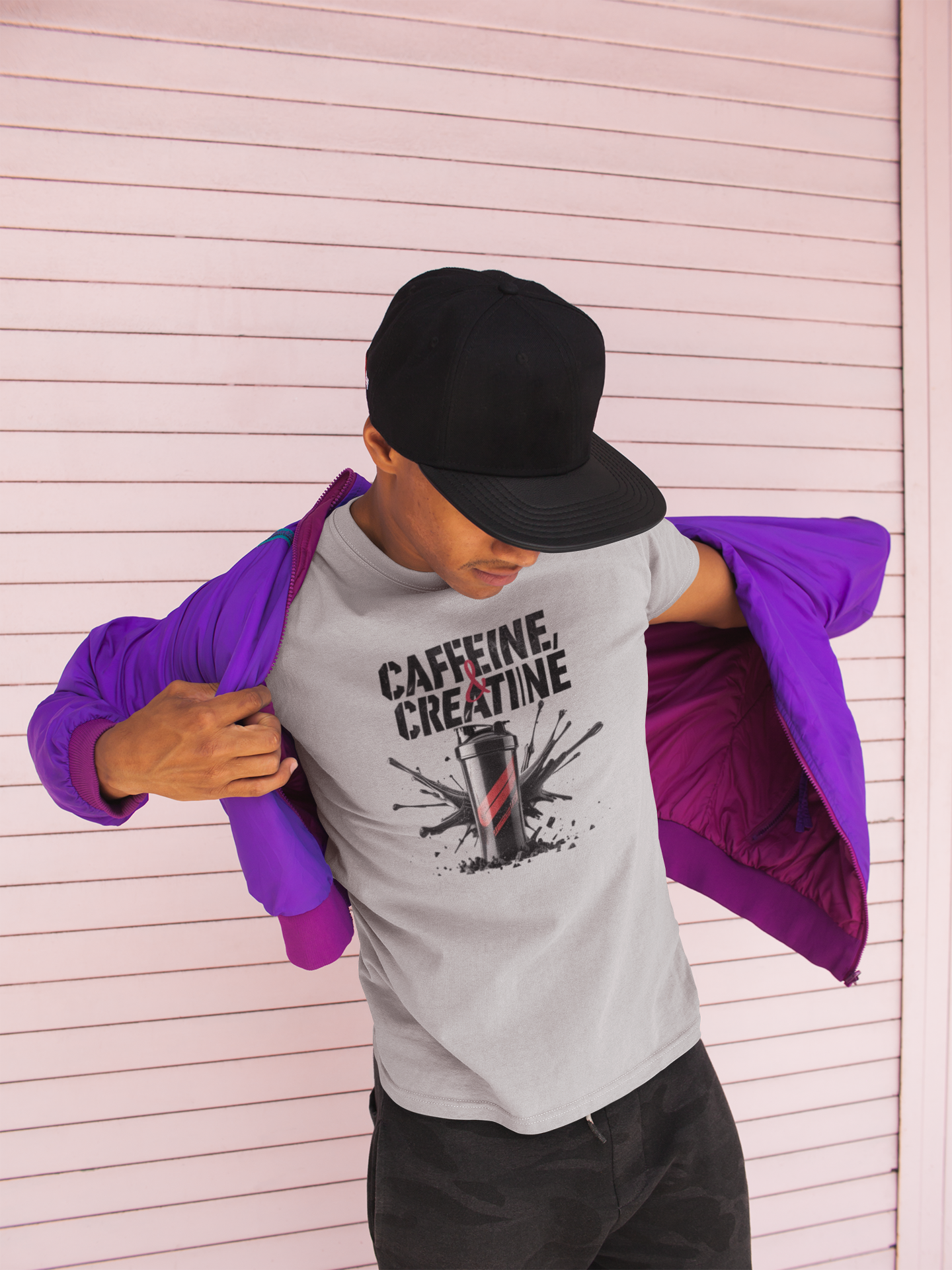 Energizing Caffeine & Creatine Tee | Gym Shirt & Motivational Athlete Gift