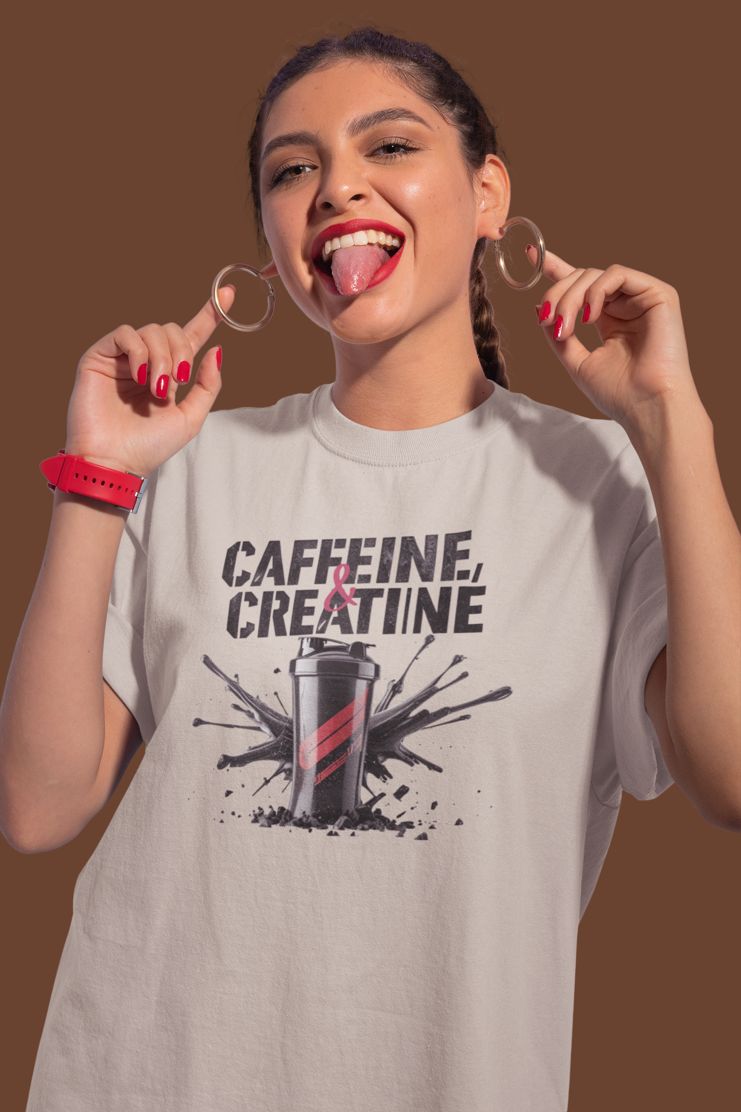 Energizing Caffeine & Creatine Tee | Gym Shirt & Motivational Athlete Gift