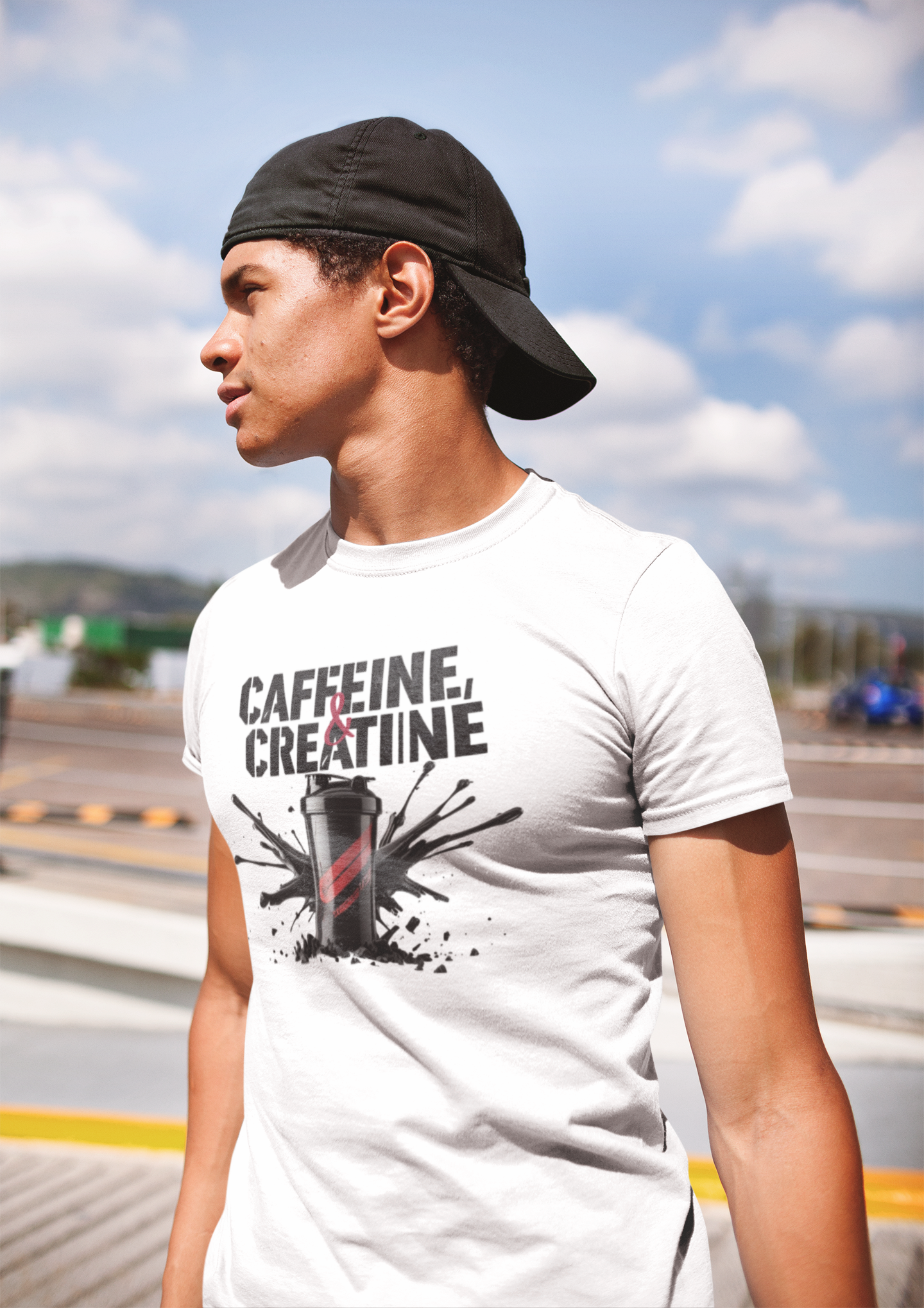 Energizing Caffeine & Creatine Tee | Gym Shirt & Motivational Athlete Gift
