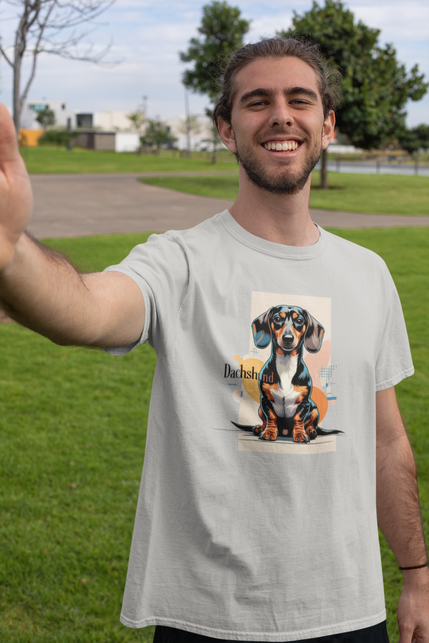 Dachshund Lover's Unisex Tee, Cute Dog Graphic Shirt, Animal Art Tee, Pet Lover Gift, Casual Dog Tee, Birthday Gift Idea