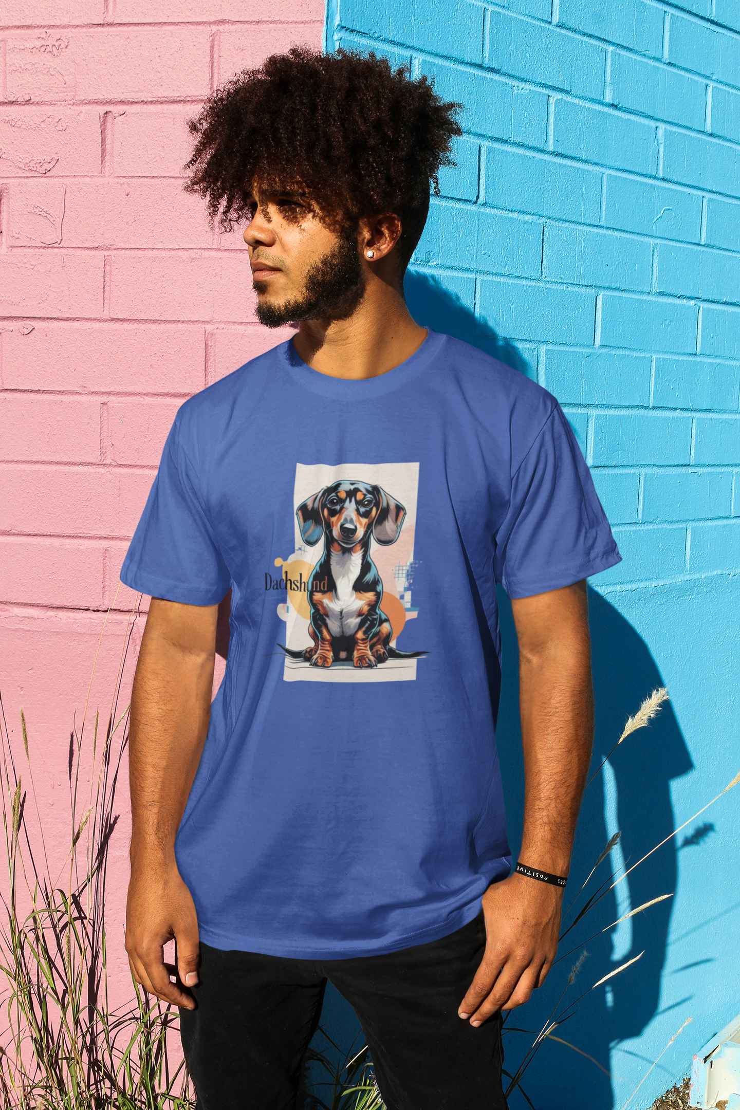 Dachshund Lover's Unisex Tee, Cute Dog Graphic Shirt, Animal Art Tee, Pet Lover Gift, Casual Dog Tee, Birthday Gift Idea