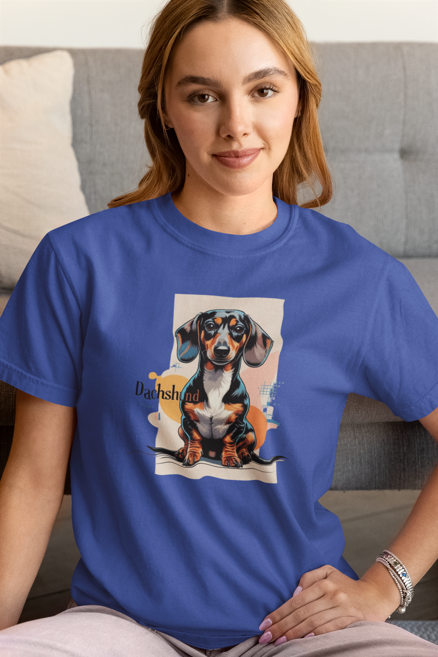 Dachshund Lover's Unisex Tee, Cute Dog Graphic Shirt, Animal Art Tee, Pet Lover Gift, Casual Dog Tee, Birthday Gift Idea