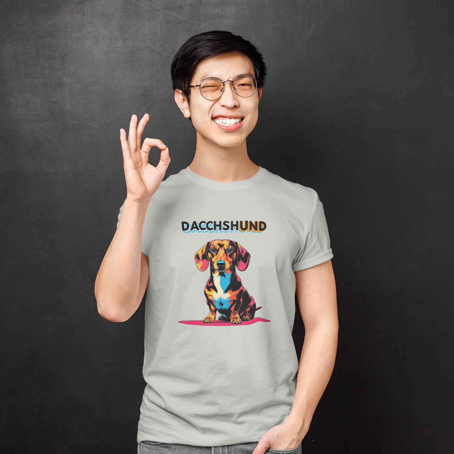 Colorful Dachshund Tee - Unisex Dog Lover T-Shirt, Gift for Pet Owners, Cute Casual Wear, Animal Advocate Apparel, Perfect for Birthdays