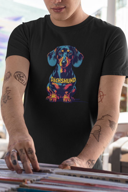 Colorful Dachshund T-Shirt | Cute Wiener Dog Tee, Dog Lover Gift, Unisex Pet Owner Shirt