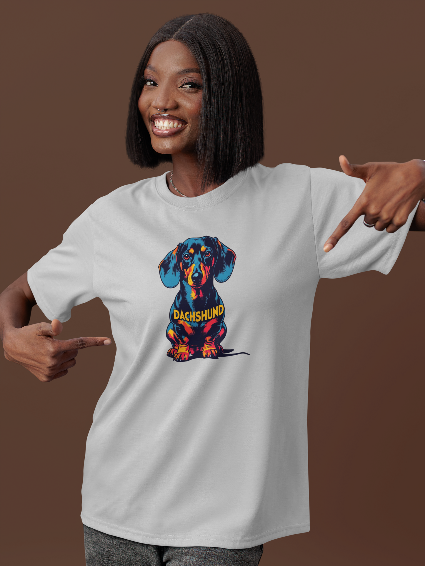 Colorful Dachshund T-Shirt | Cute Wiener Dog Tee, Dog Lover Gift, Unisex Pet Owner Shirt