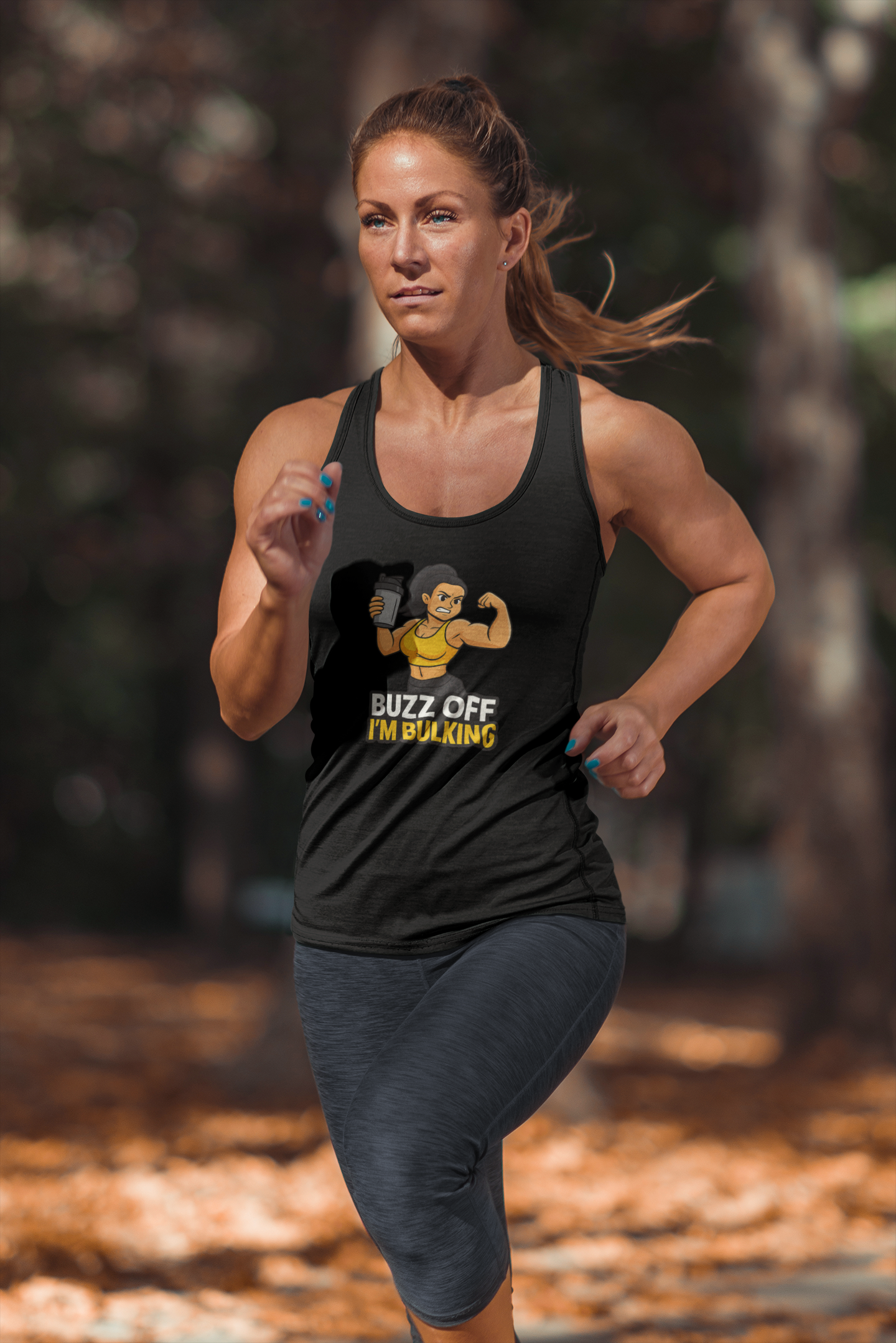 Buzz Off I'm Bulking Gym Tank Top | Funny Fitness Gift for Her, Unisex Workout Shirt