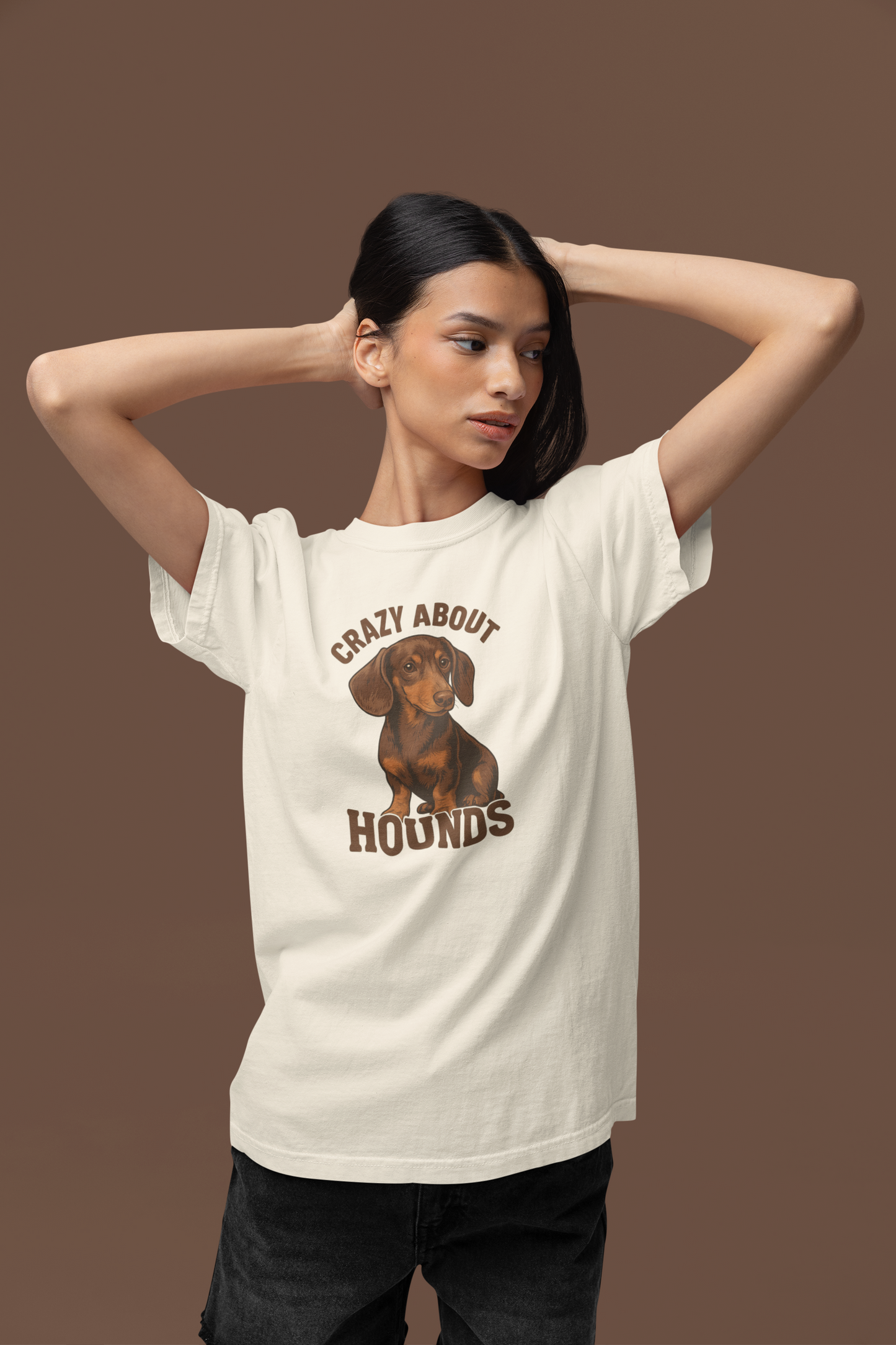 Crazy About Hounds Unisex Tee | Dog Lover Gift & Pet Owner Shirt
