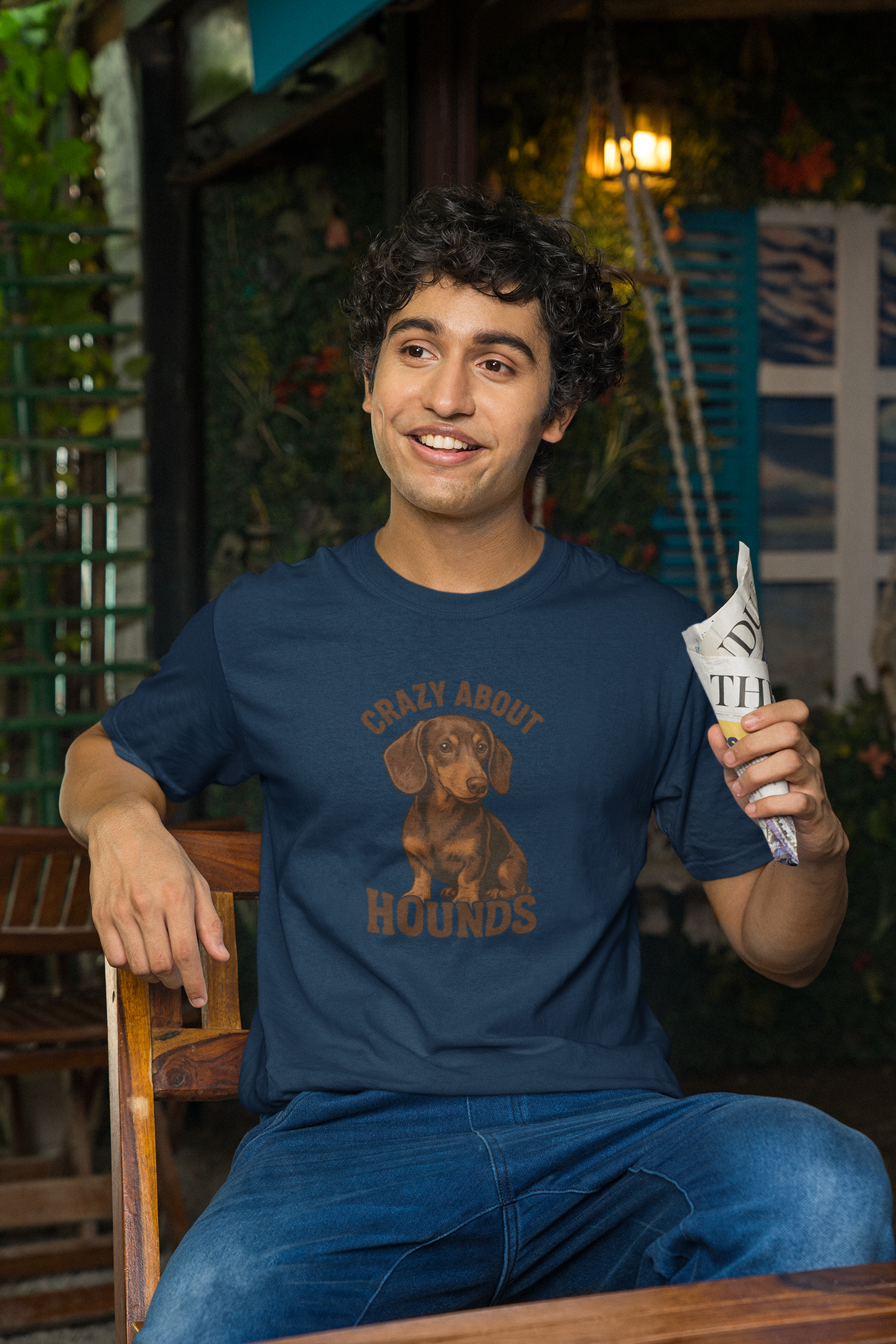 Crazy About Hounds Unisex Tee | Dog Lover Gift & Pet Owner Shirt