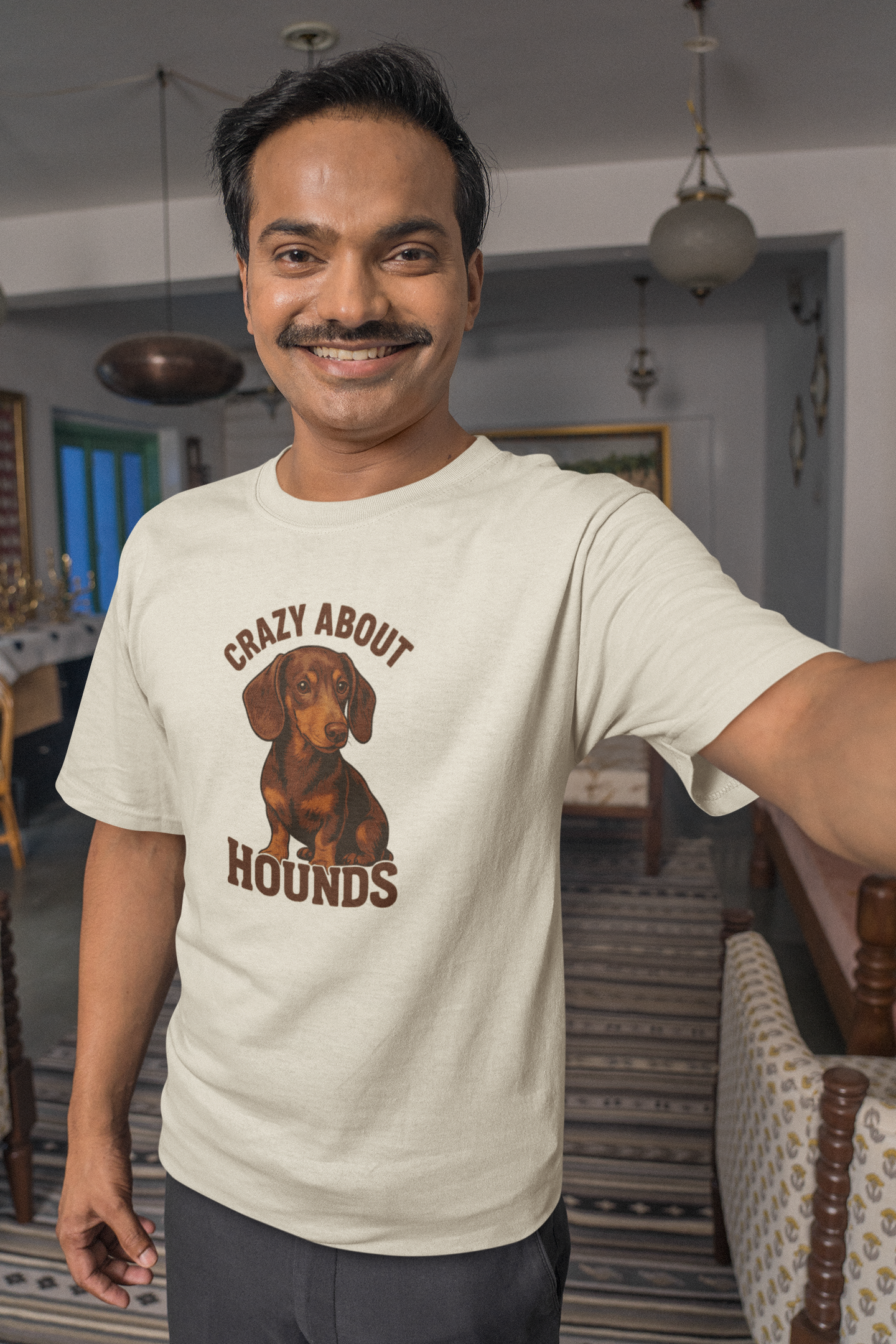 Crazy About Hounds Unisex Tee | Dog Lover Gift & Pet Owner Shirt
