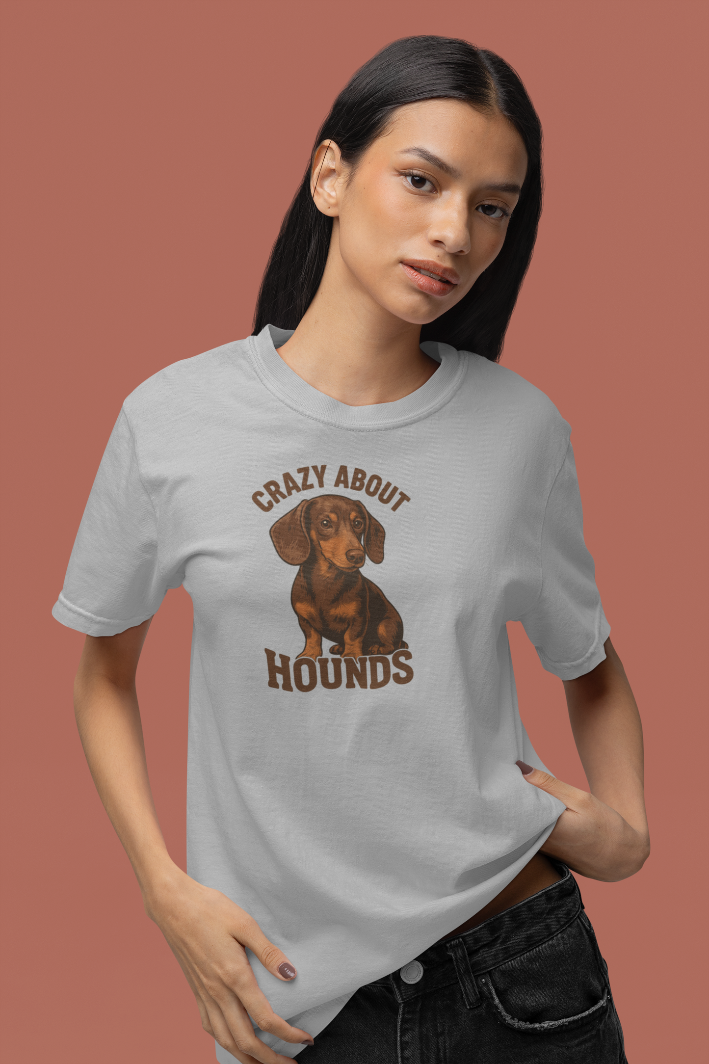 Crazy About Hounds Unisex Tee | Dog Lover Gift & Pet Owner Shirt