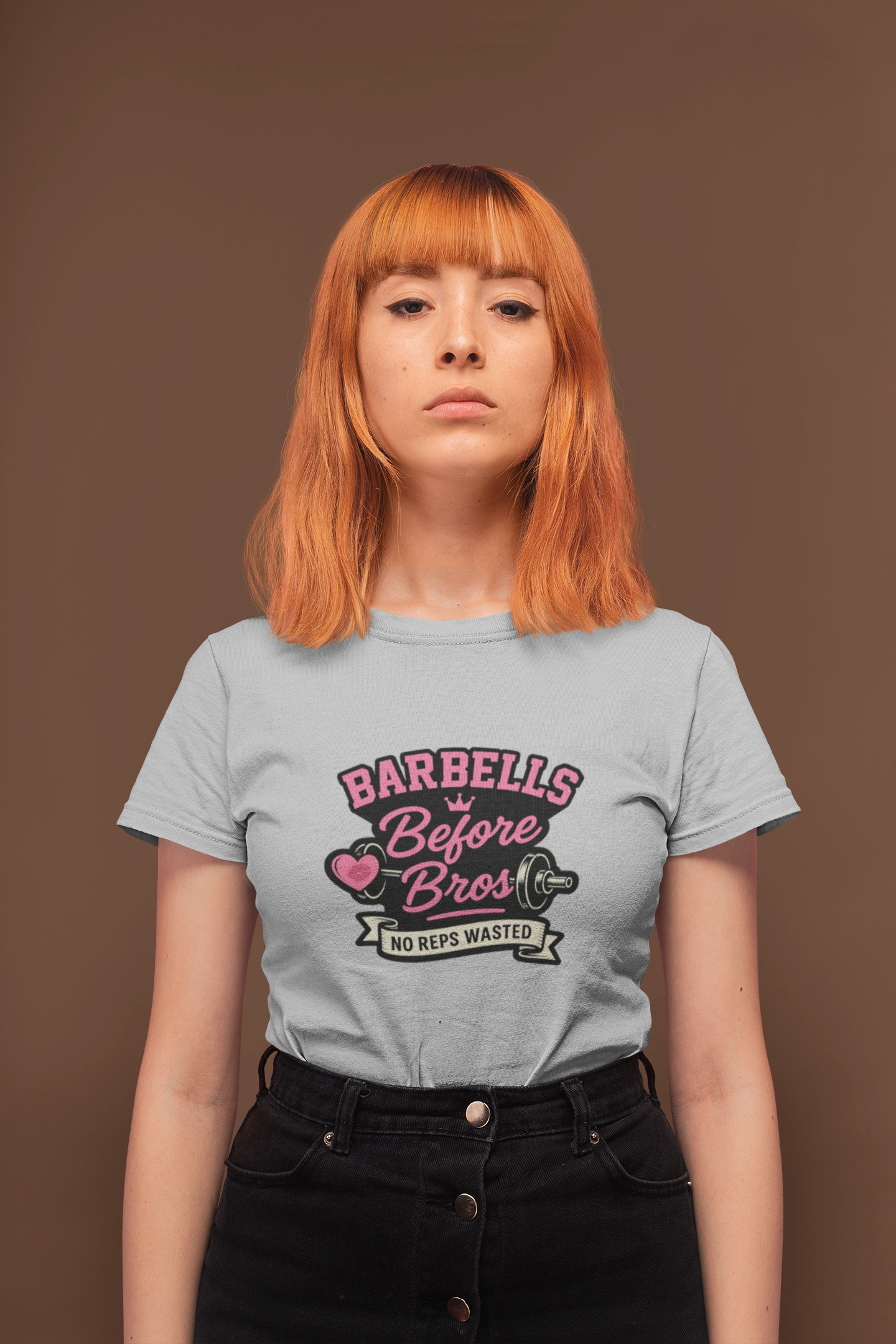 Barbells before Bros T-Shirt | Women's Lifting Tee & Funny Gym Apparel