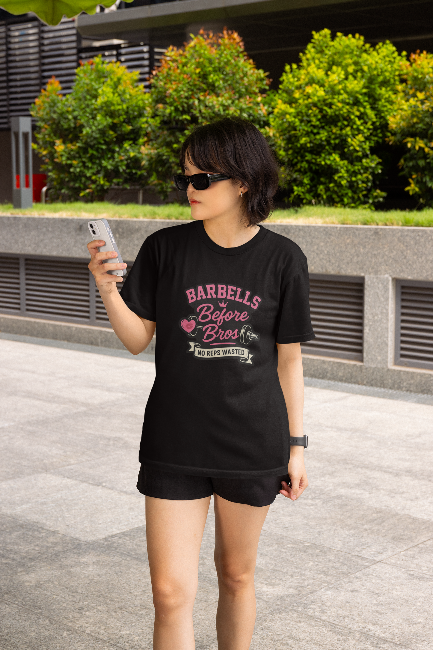 Barbells before Bros T-Shirt | Women's Lifting Tee & Funny Gym Apparel