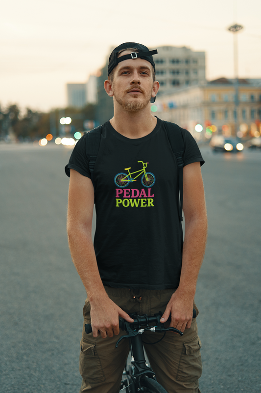 "Pedal Power" Unisex Cycling Tee | Bike Lover Gift & Workout Top