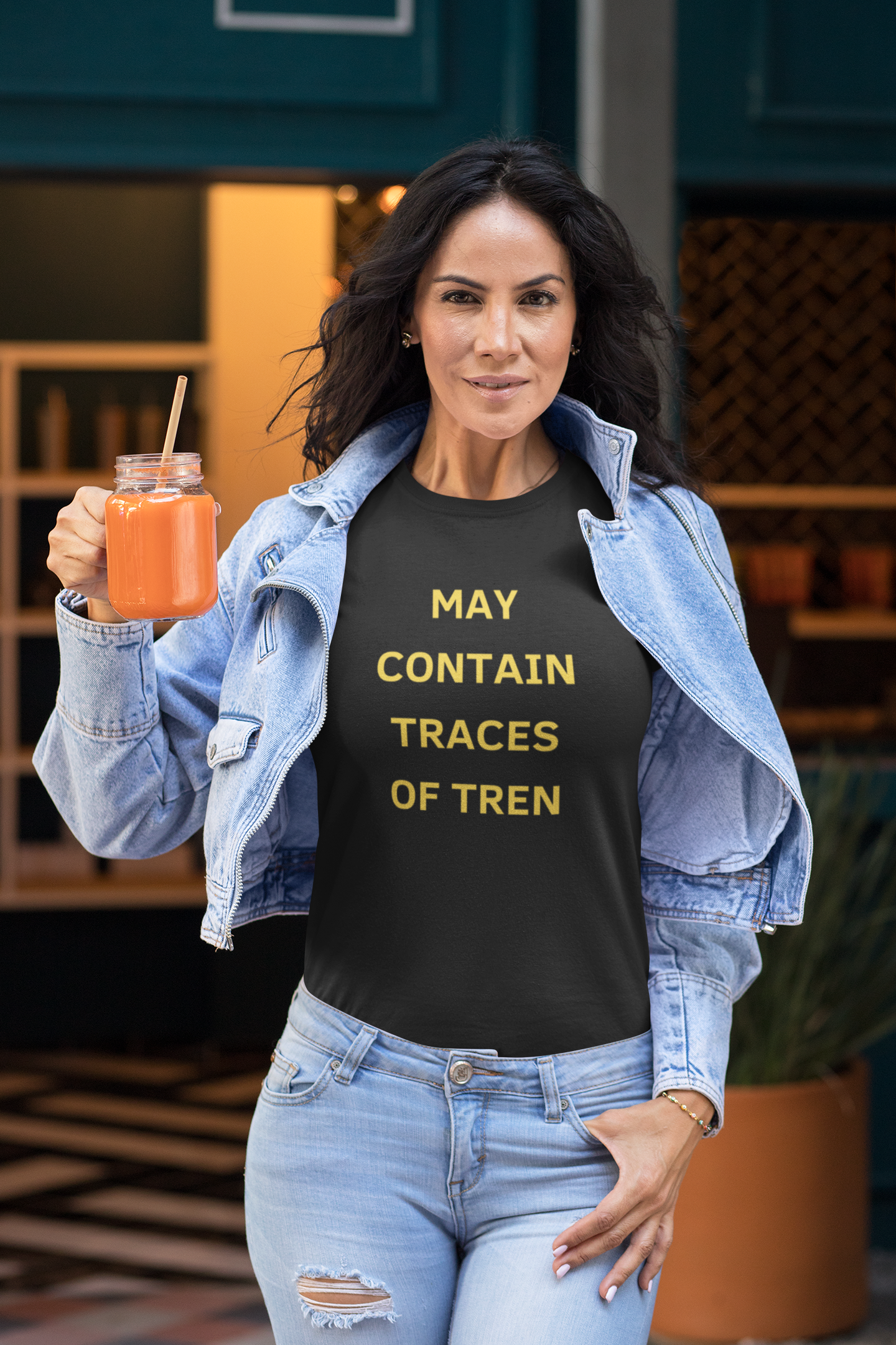 May Contain Traces of Tren T-Shirt | Funny Gym & Workout Tee for Bodybuilders