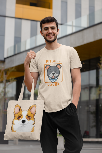Cute Corgi Canvas Tote Bag | Durable Dog Lover Gift & Reusable Shopping Tote
