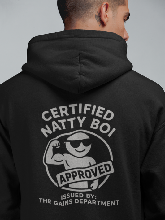 Lifetime Natty Unisex Hoodie | Certified Natty Boi Gym & Fitness Gift