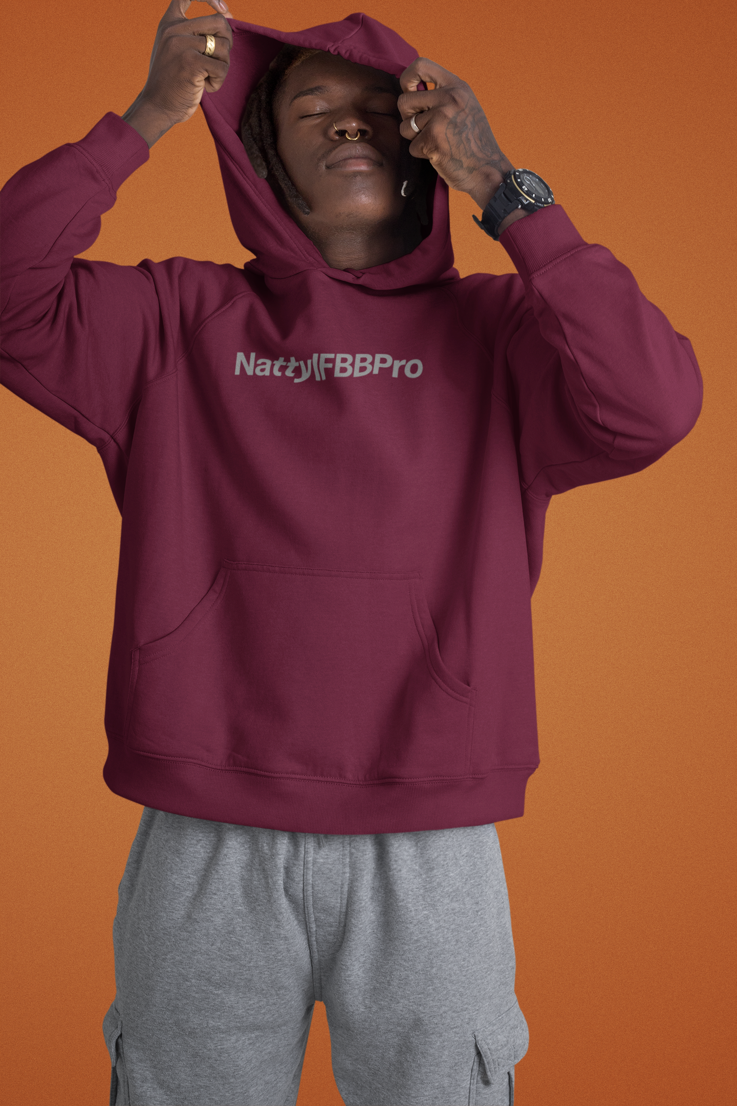 NattyIFBBPro Pullover Hoodie — Fitness Bodybuilding Logo Hoodie