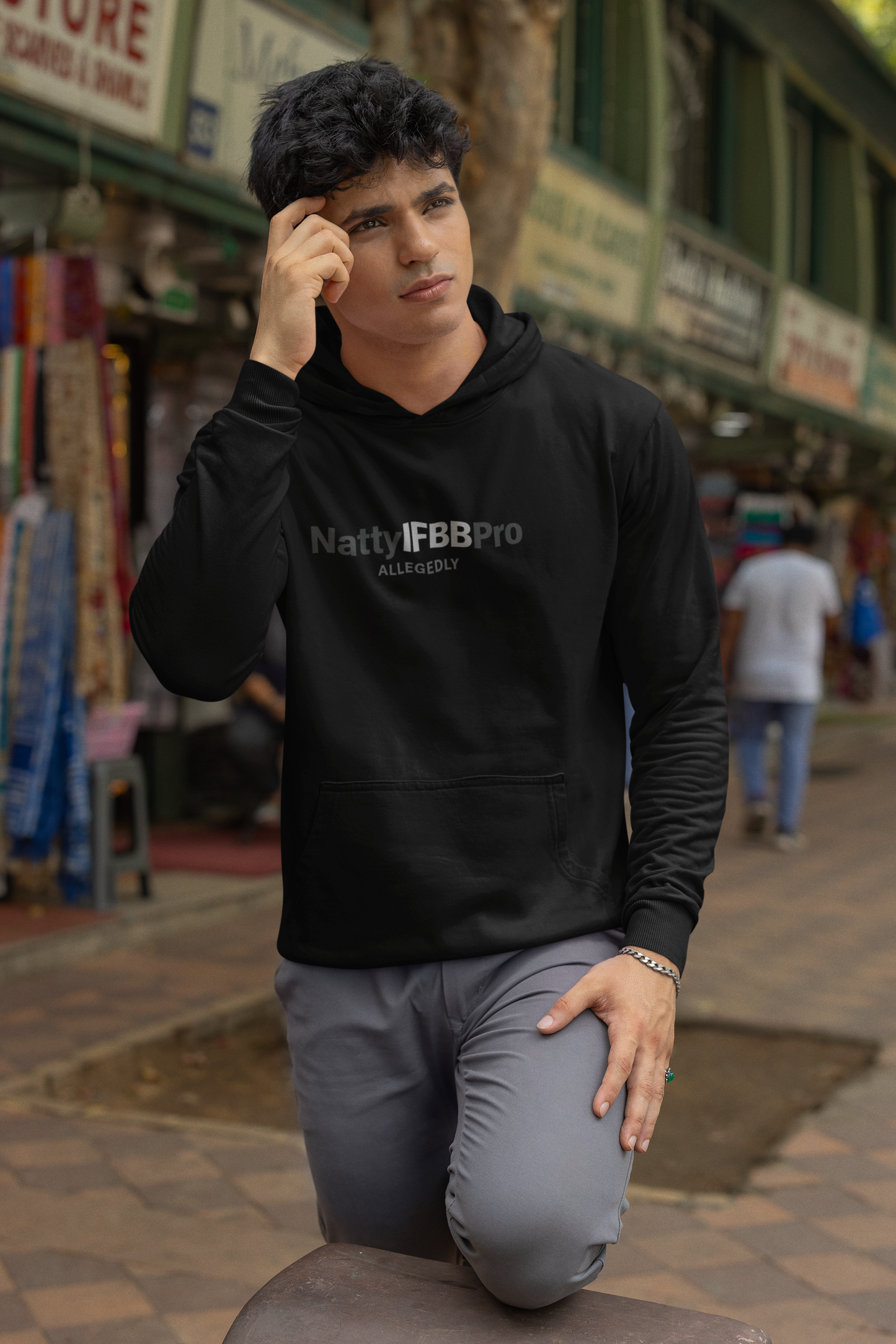 Natty IFBB Pro Allegedly Hoodie — Bodybuilding Pullover