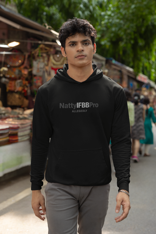 Natty IFBB Pro Allegedly Hoodie — Bodybuilding Pullover