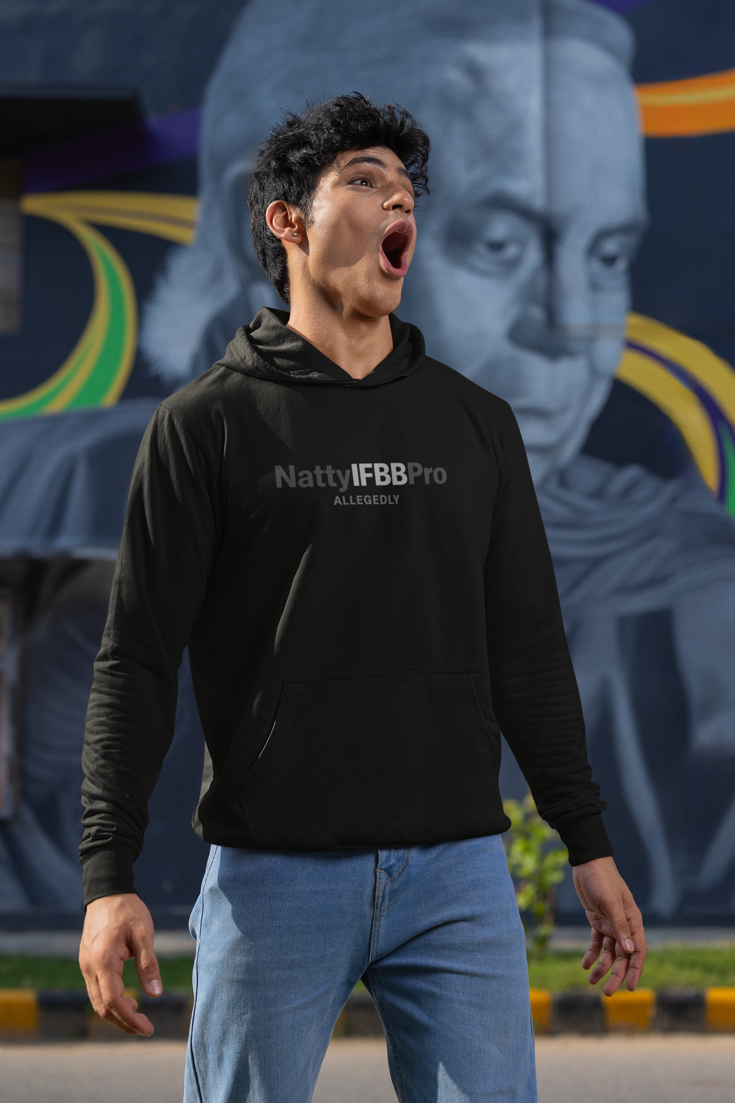 Natty IFBB Pro Allegedly Hoodie — Bodybuilding Pullover