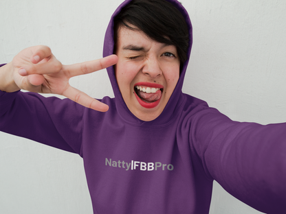 Natty IFBB Pro Pullover Hoodie – Fitness Minimalist Black Hoodie