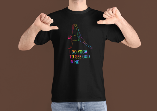 Yoga Rainbow Pose T-Shirt Funny Yoga Tee