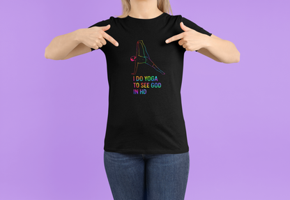 Yoga Rainbow Pose T-Shirt Funny Yoga Tee