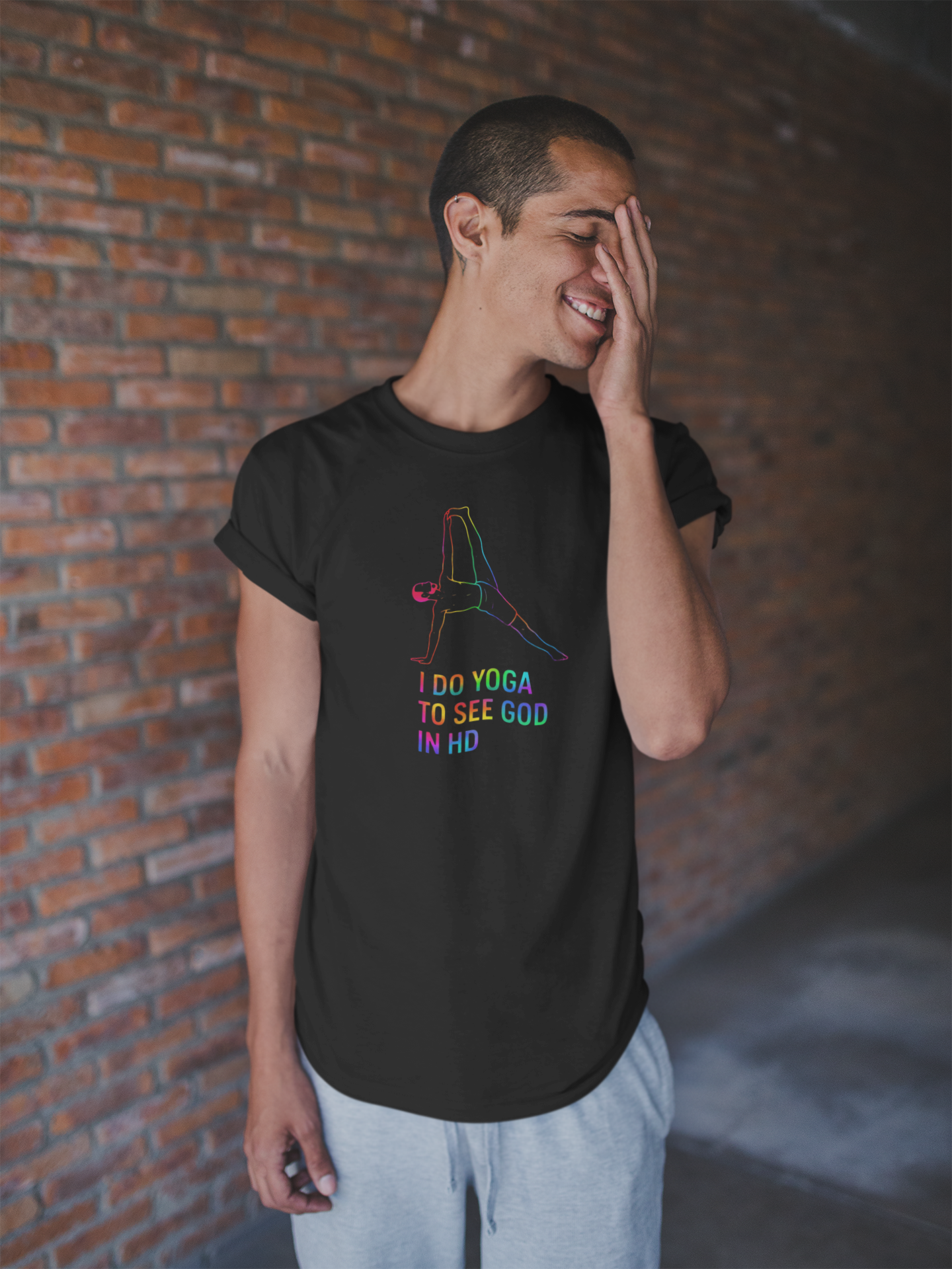 Yoga Rainbow Pose T-Shirt Funny Yoga Tee
