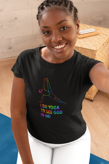 Yoga Rainbow Pose T-Shirt Funny Yoga Tee