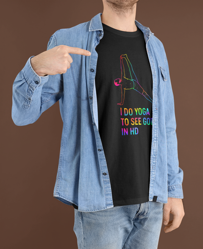 Yoga Rainbow Pose T-Shirt Funny Yoga Tee