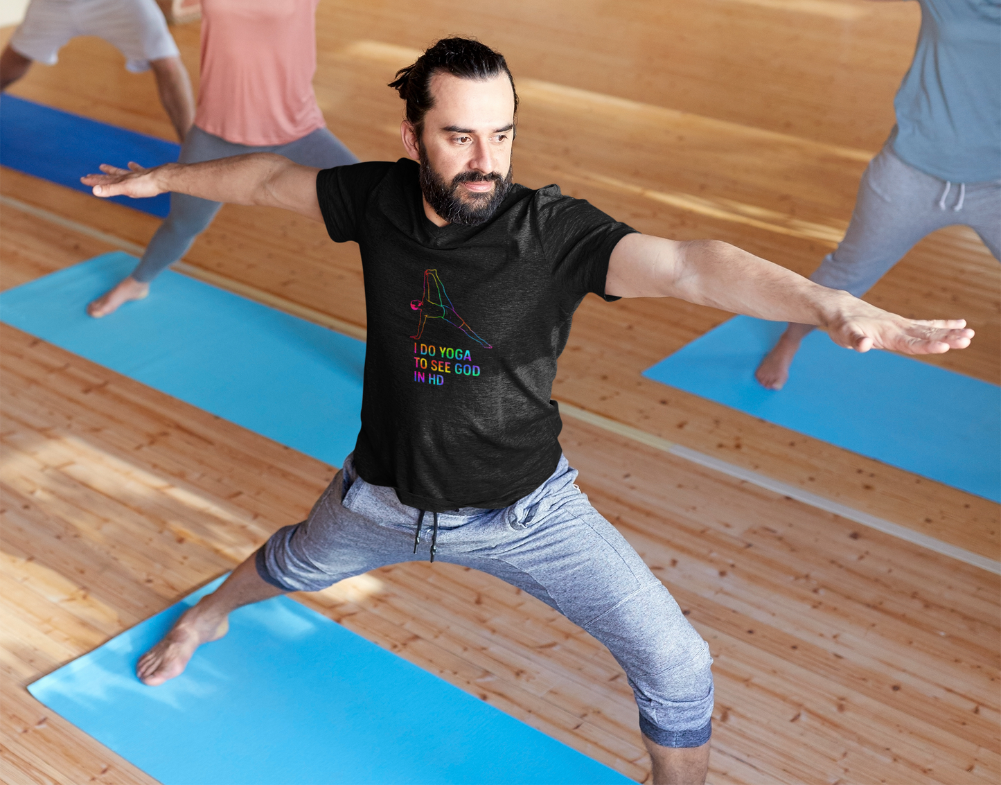Yoga Rainbow Pose T-Shirt Funny Yoga Tee