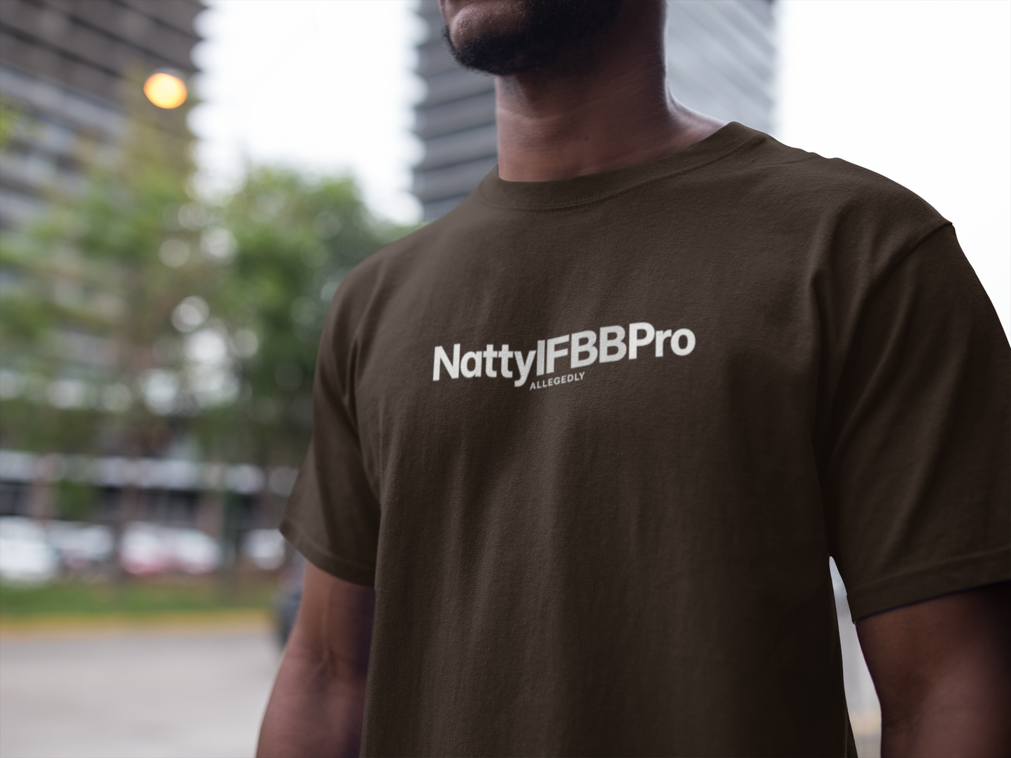 Allegedly Natty IFBB Pro T-Shirt Bodybuilding Gym Tee