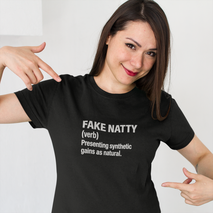 Fake Natty Definition T-Shirt Funny Gym Tee