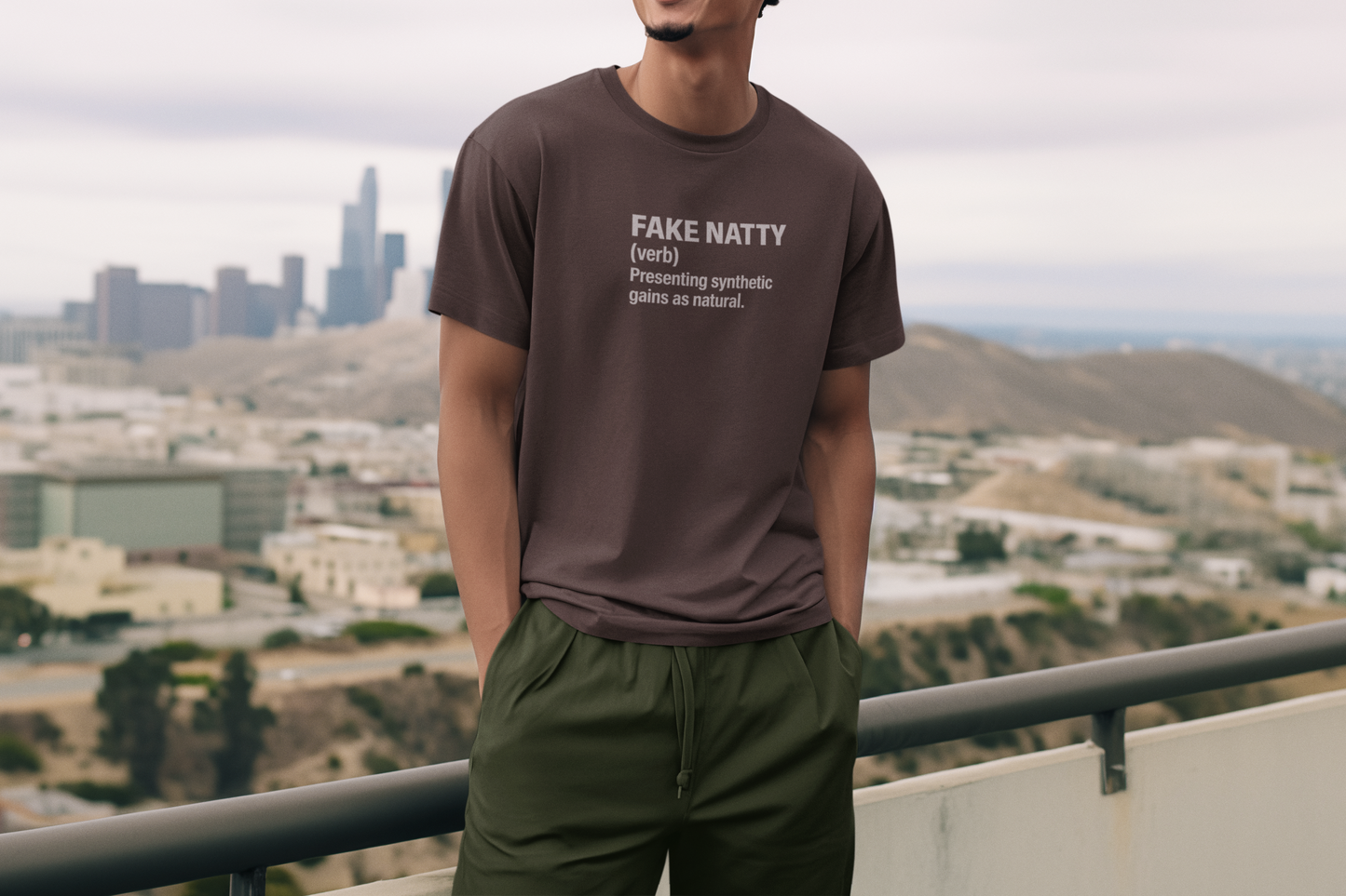Fake Natty Definition T-Shirt Funny Gym Tee