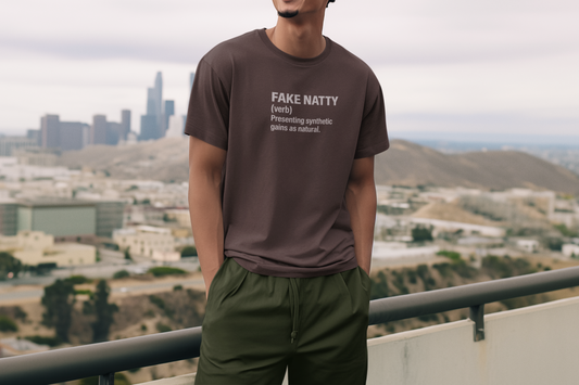 Fake Natty Definition T-Shirt Funny Gym Tee