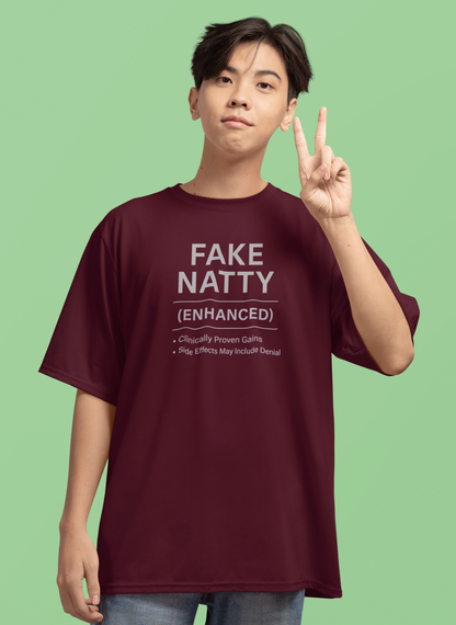 Fake Natty Enhanced T-Shirt Funny Gym Tee