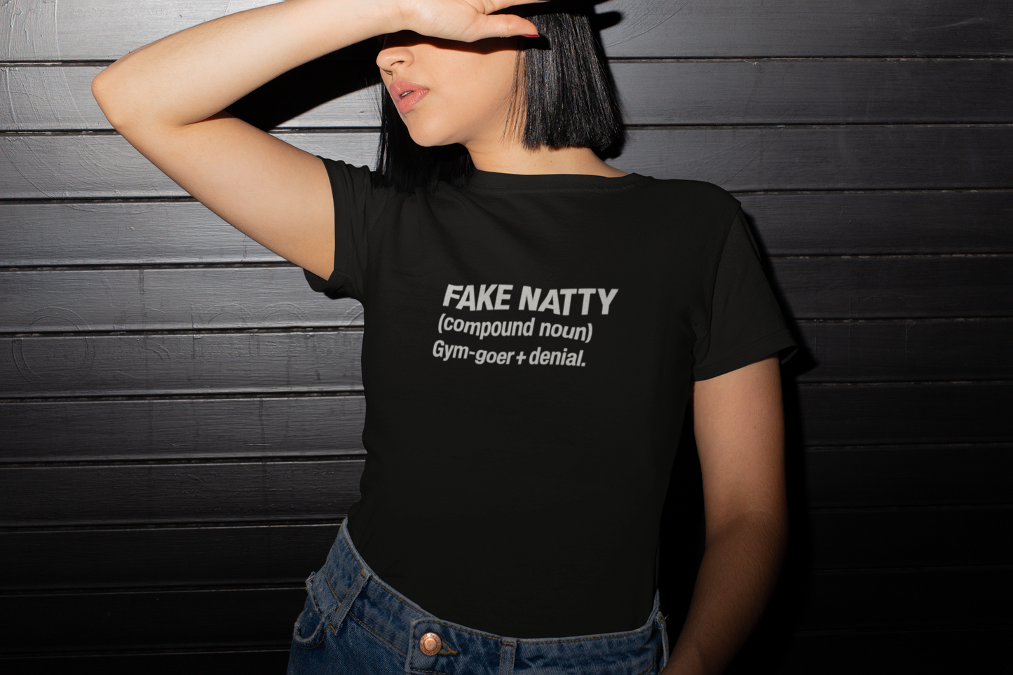 Fake Natty Definition T-Shirt Funny Gym Shirt
