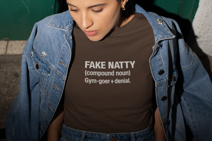 Fake Natty Definition T-Shirt Funny Gym Shirt