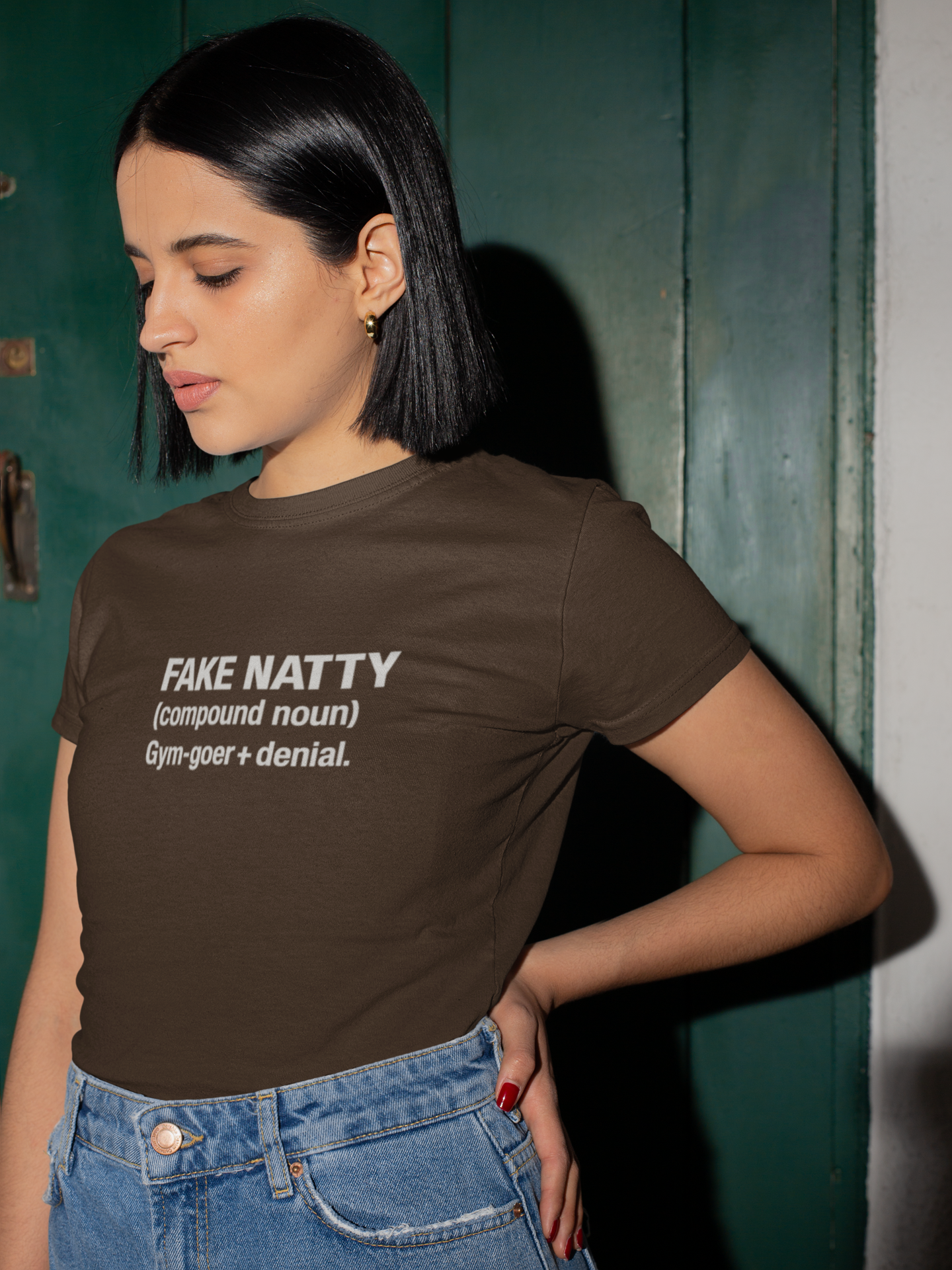 Fake Natty Definition T-Shirt Funny Gym Shirt