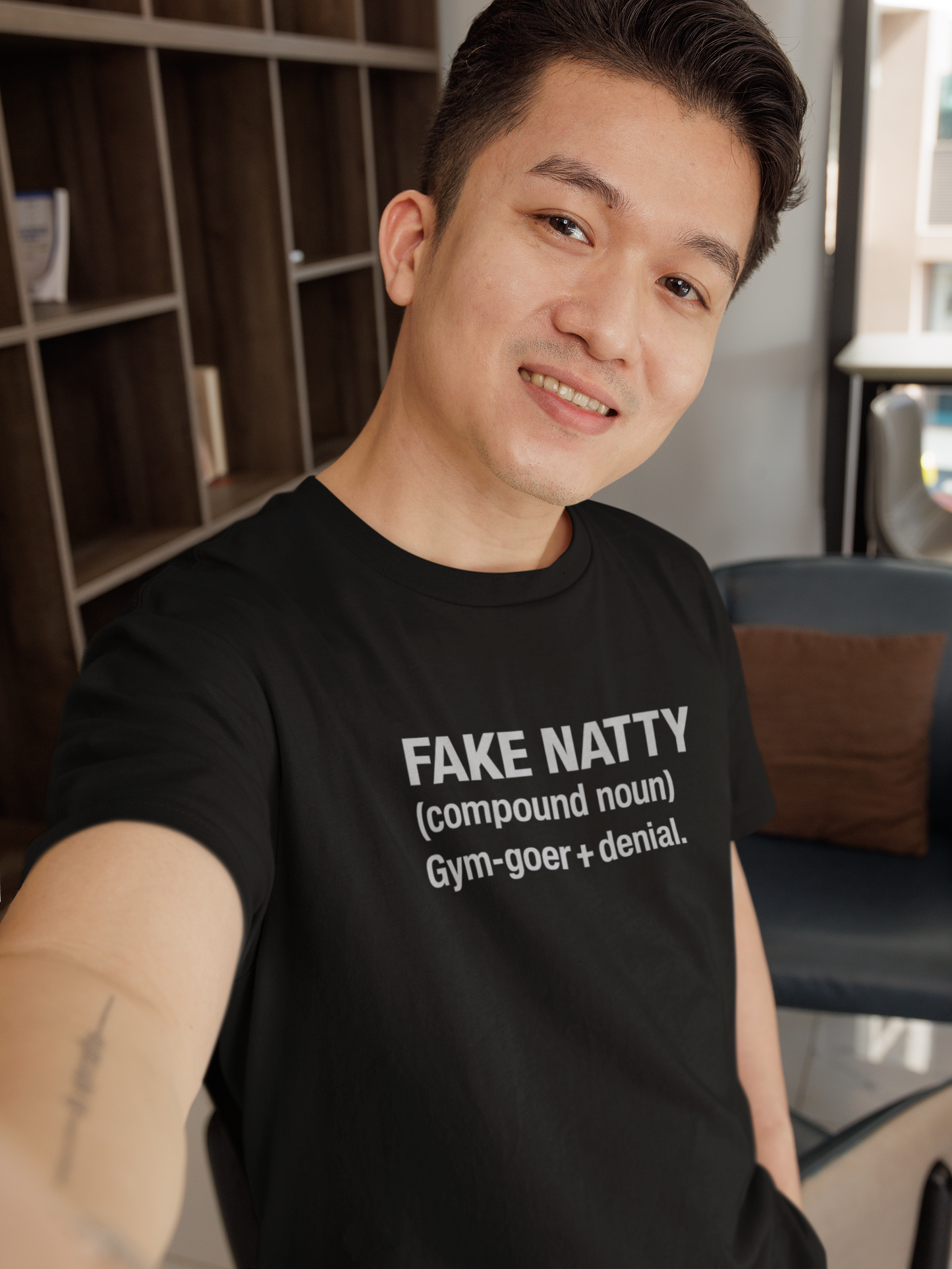 Fake Natty Definition T-Shirt Funny Gym Shirt