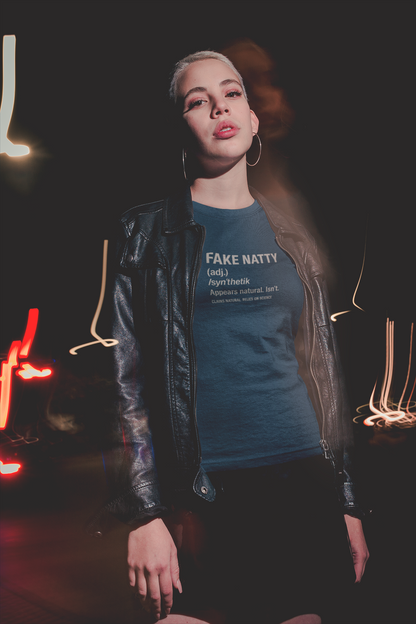 Fake Natty Definition T-Shirt Funny Gym Tee for Fitness Enthusiasts