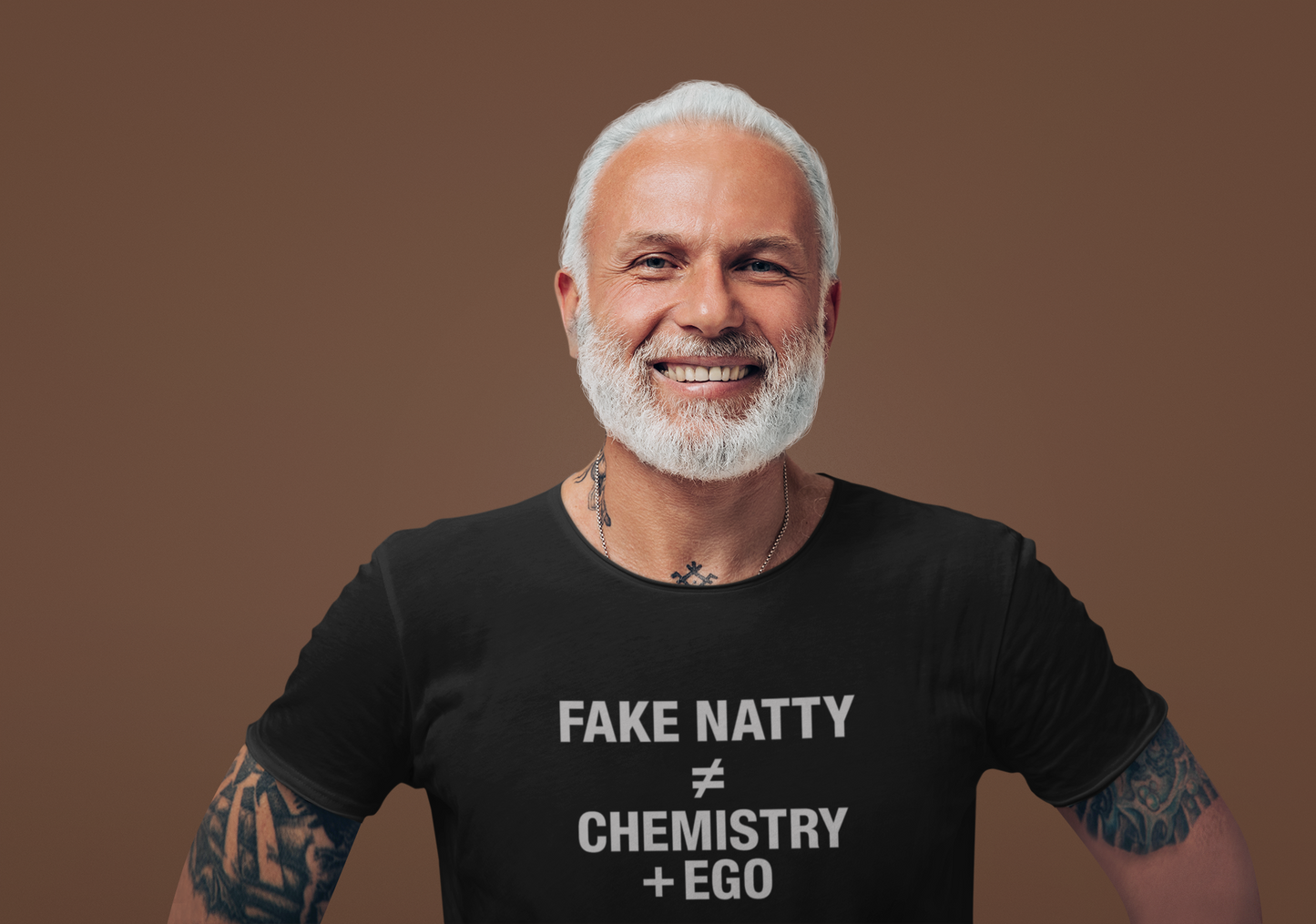 T-Shirt Fake Natty ≠ Chemistry + Ego Gym Humor Tee