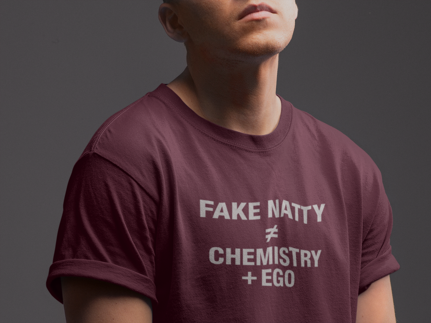 T-Shirt Fake Natty ≠ Chemistry + Ego Gym Humor Tee
